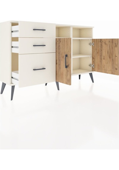 Arges Konsol 4 Raflı 3 Çekmeceli 2 Kapaklı 132x30x83 Aytaşı-çam/aytaşı Çam/aytaşı Arges Konsol 4 Raflı 3 Çekmeceli 2 Kapaklı 132x30x83 Aytaşı-çam/aytaşı Çam/aytaşı