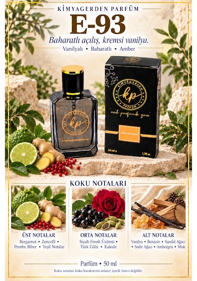 KP E-93 Erkek Parfüm EDP 50 ML