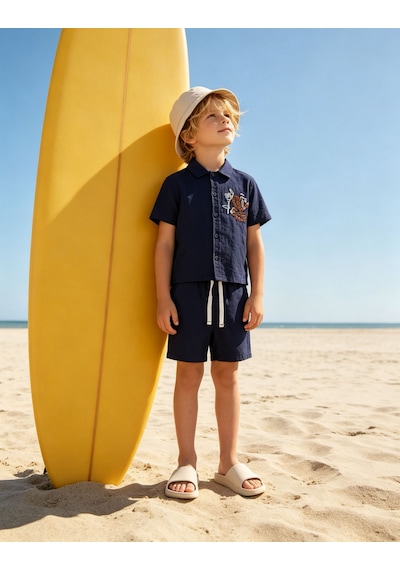 Baby Lory Kids Store Los Angeles Dokuma Nakışlı Takım Lacivert