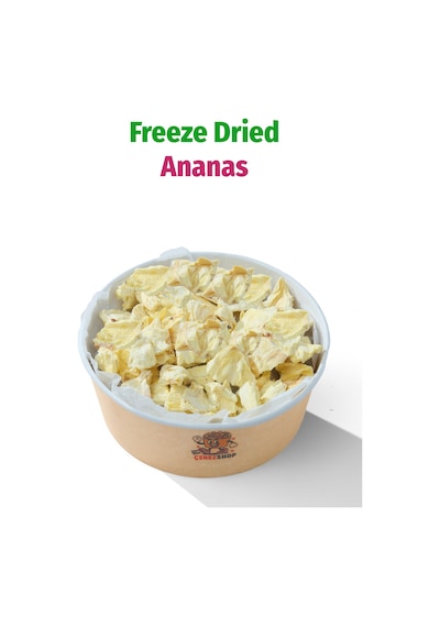 Freeze Dried Ananas Dondurularak Kurutulmuş Meyve Cipsi 200 G