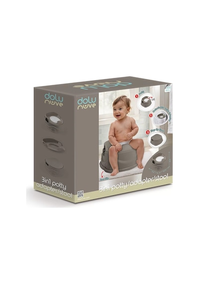 7184 Lazımlık Adaptör Basamak Stone Gray -dolu Oyuncak
