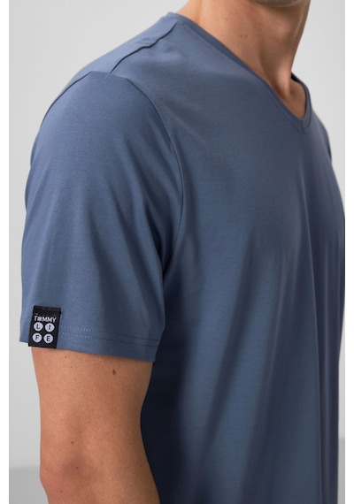 Tommylife Tommy Life Petrol Basic Kısa Kol Standart Kalıp V Yaka Erkek T-shirt - 87912 PETROL