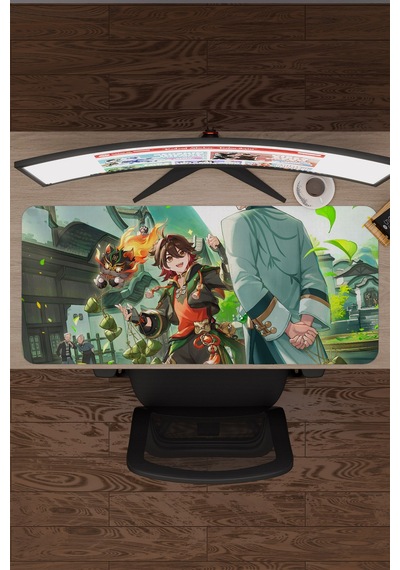 Gaming Genshin Impact Anime Gacha V2 - 90x40 Xxl Gaming Mouse Pad Fare Altlığı