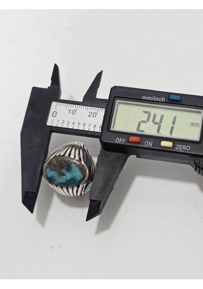 Firuze Turkuaz Taşlı 925 Ayar Gümüş Yüzük 16,3 Gram