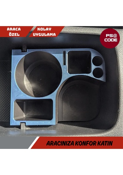 Skoda Karoq Orta Konsol Bardaklık-organizer-düzenleyici 001