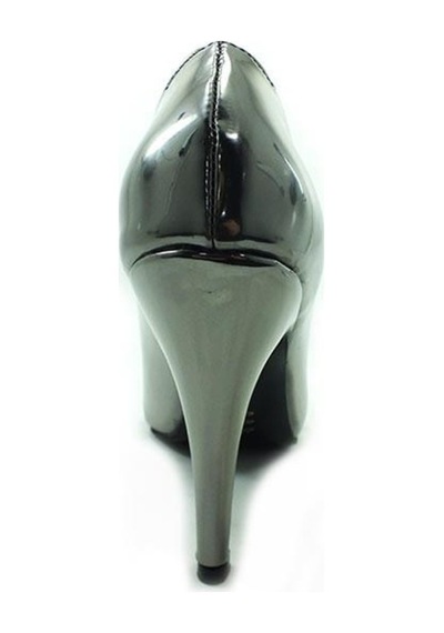 Çarıkçım Stiletto Kadın Ayakkabı Platin-Ayna 61 700