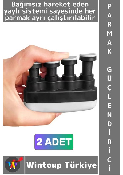 Elyayı Fizyoterapi Müzisyen Gitar Piyano Parmak El Bilek Güçlendirici Yaylı Egzersiz Aleti 2 Adet Çok Renkli