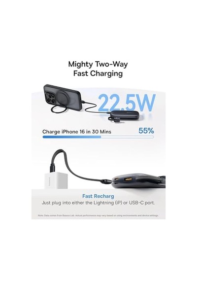 Enerfill Fc21 Qpow3 Ultra Dijital Göstergeli Powerbank 10.000 Mah 22.5w - Siyah Diğer
