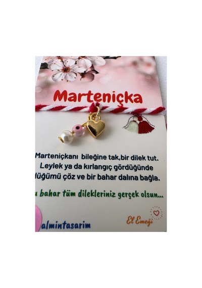 3lü Marteniçka Pembe Nazar Boncuklu Gold Şans Dilek Bilekliği Pembe Gold 3lü Pembe Gold 3lü