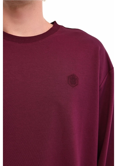 Lumberjack Sweatshirt Erkek Bordo Mb Sn75 C Neck Sw 000000000102696691