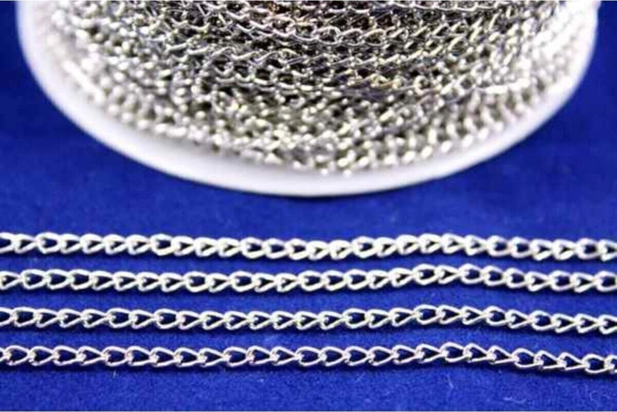 0.60 Mm Free Nikel Sac Kıvrık Zincir 10 Metre