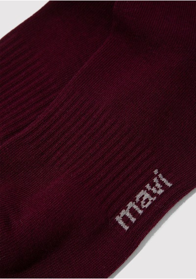 Mavi - Bordo Soket Çorap 0911880-34965 Bordo