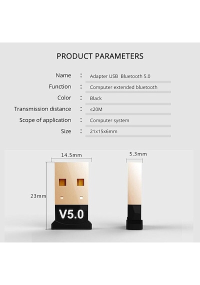 Bluetooth Pc Dongle 5.0 Adapter