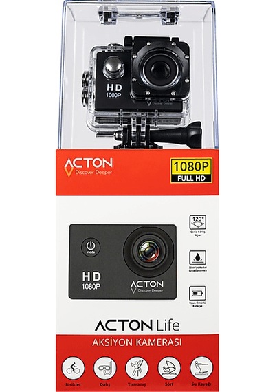 Acton Life Full Hd Aksiyon Kamera Silver