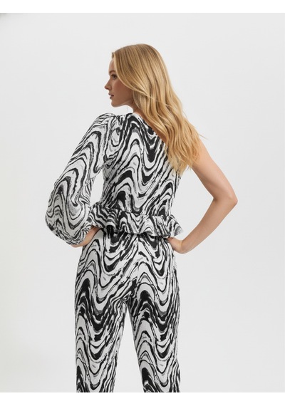 Xint Beyaz Pamuk Dokulu Regular Fit Pantolon 201338