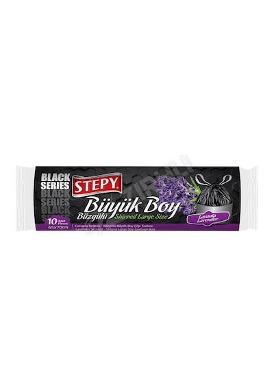 Stepy Büzgülü Çöp Torbası Lavanta Kokulu Büyük Boy