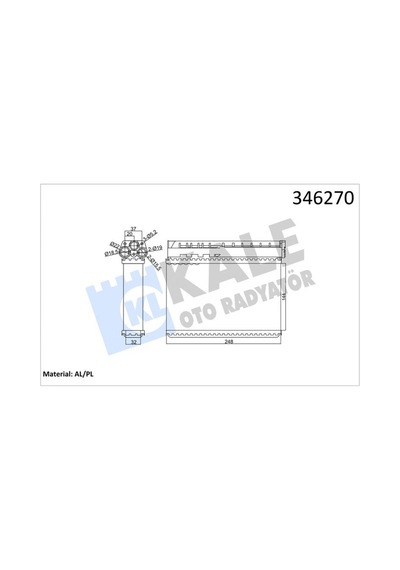 Kalorıfer - 610 - Radyatoru Bmw E39 - Dpmıx-hb - E36 Klımalı