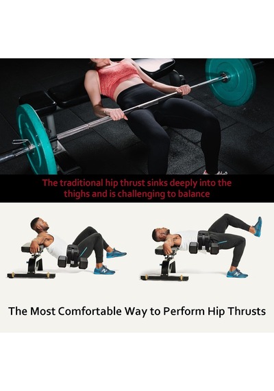 Kalça İtme Kemeri, Dambıl, Kettlebell Veya Plakalarla Kullanımı Kolay, Kalça İtme İçin Ganimet Kemeri, Spor Salo