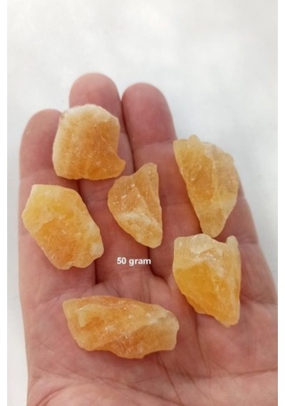 50 Gram Doğal Turuncu Kalsit Küçük Parçalar 211