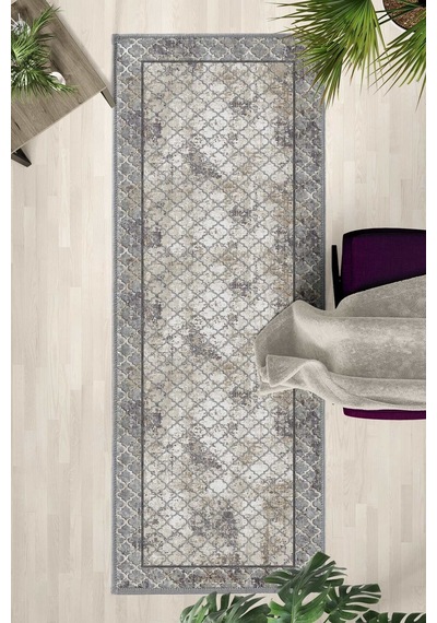 Yıkanabilir Yolluk 126 Gri