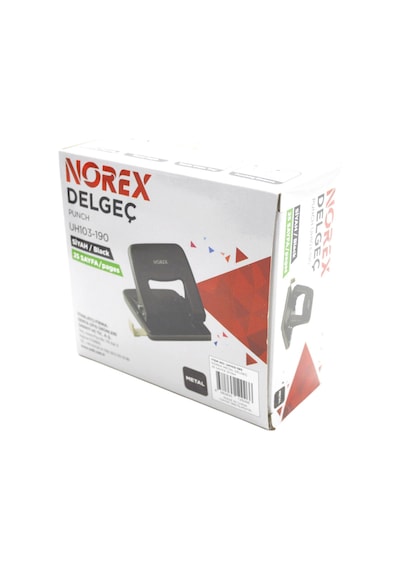Norex Metal Delgeç 25 Sayfa Kapasiteli Siyah Uh103-190 Siyah