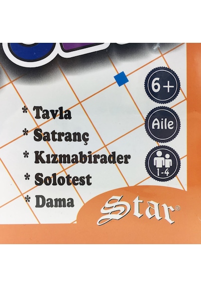 Star 5'Li Oyun Seti Satranç Dama Tavla Kızmabirader Solo Test