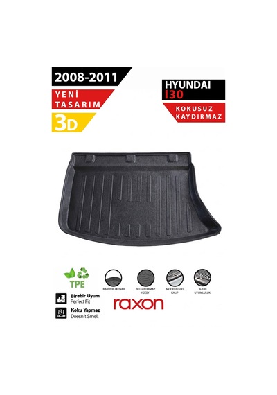 Hyundai İ30 Hb 2008-2011 Bagaj Havuzu 3d Özel Kalıp Su Geçirmez, Kaymaz