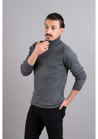 Slimfit Balıkçı Yaka Erkek Triko Kazak