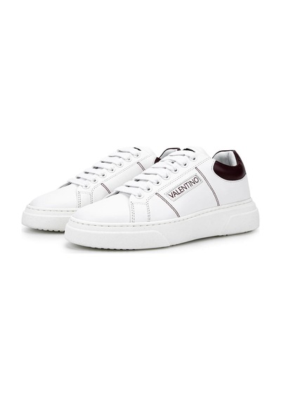 Mario Valentino Unisex Hakiki Deri Beyaz/bordo Sneakers & Spor Ayakkabı 1040 95s3909 Ayk Sk25-26 Whıte/bordeaux Beyaz-bordo