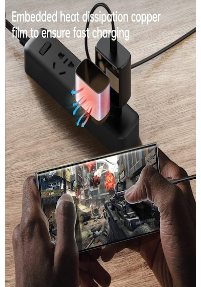 Samsung Galaxy Uyumlu S23 S24 S25 Plus / S23 S24 S25 Ultra Hızlı Şarj Aleti 45w Type-c Başlık Adaptör