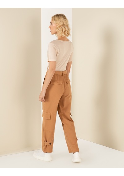 Pierre Cardin Kadın Camel Kanvas / Chino Pantolon 50254356-vr015 Camel