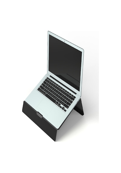 Siyah Tüm Modellerle Uyumlu Çelik Notebook Laptop Standı Yükselti