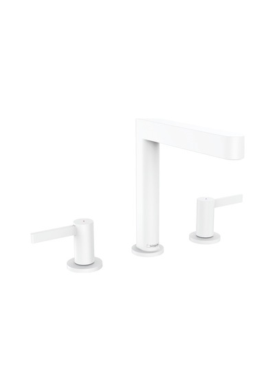 Hansgrohe Finoris Lavabo Bataryası 3 Delikli 160 Bas-Aç Gider Seti İle Beyaz 76034700