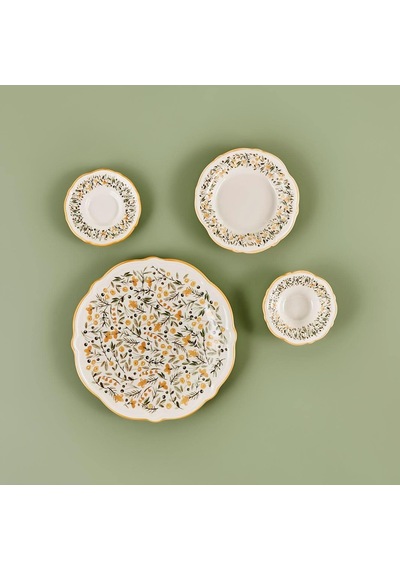 Tr Loren Stoneware 26 Parça 6 Kişilik Kahvaltı Takımı Sarı Diğer