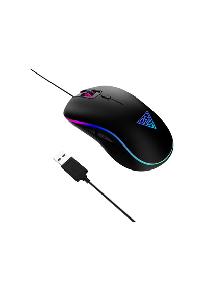 Gamdıas Aura Gs3, Çok Renkli Aydınlatma, Usb Kablolu, 6 Tuşlu, Gaming Mouse, 3.600 Dpı, Siyah
