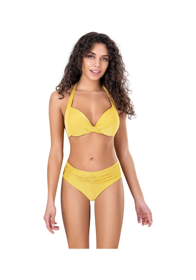 Endeep Kadın Düğüm Detaylı Destekli Hardal Bikini Takımı