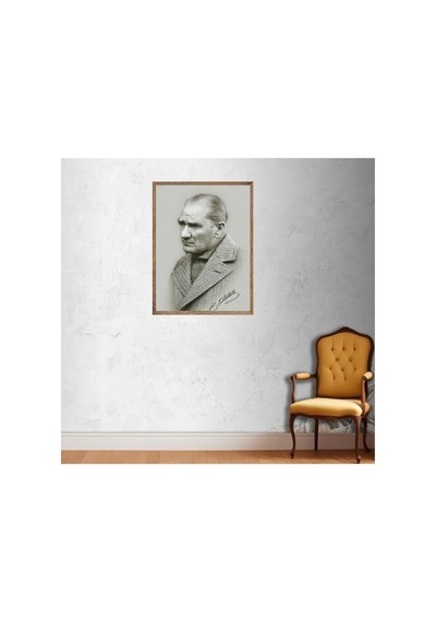Poster Atatürk Tablosu Yüksek Kalite Tek Parça Ahşap Ceviz Eskitme Çerçeveli Çok Renkli - 815202531 Çok Renkli Poster Atatürk Tablosu Yüksek Kalite Tek Parça Ahşap Ceviz Eskitme Çerçeveli Çok Renkli - 815202531 Çok Renkli