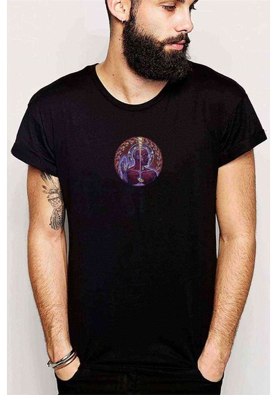 Tool Baskılı Siyah Erkek Tshirt