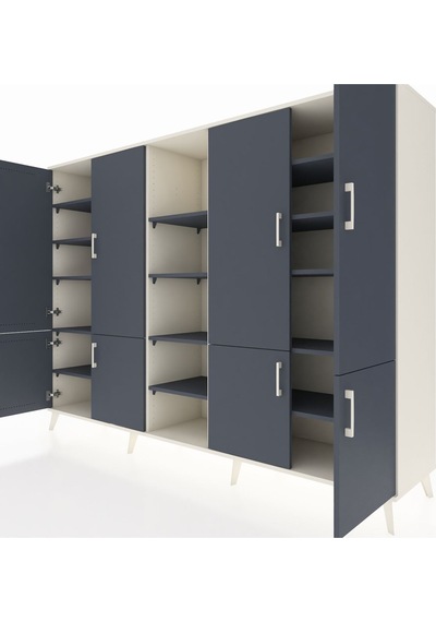 Hyperion Dolap 14 Raflı 8 Kapaklı 220x44x163 Aytaşı-antrasit Aytaşı-antrasit Hyperion Dolap 14 Raflı 8 Kapaklı 220x44x163 Aytaşı-antrasit Aytaşı-antrasit