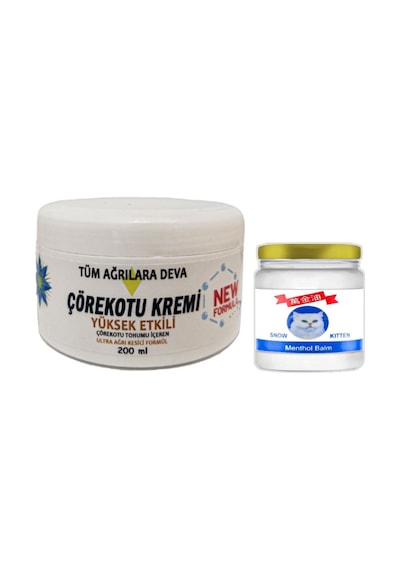 Çörek Otu Kremi White Box 200 Ml + Snow Kitten 50 Ml Menthol Balm / Seti
