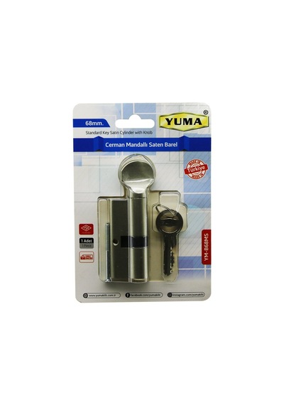 Go İthalat Cerman Mandallı Saten Barel Kilit 68mm Ym-b68ms