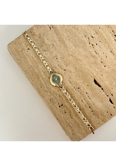 Velinor Gold Yeşil Saat