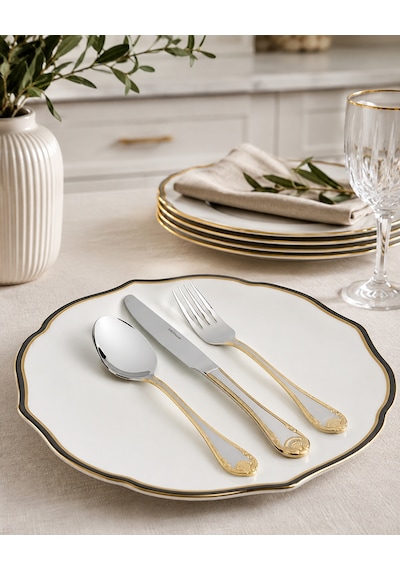 Mikasa Moor Bianca Gold-mirror 90 Parça Çatal Kaşık Bıçak Seti-7553 Diğer