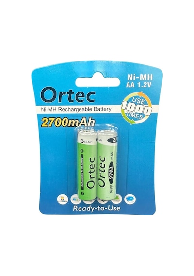 Ortec 1.2v 2700mah Ni-mh Aa Şarj Edilebilir Kalem Pil