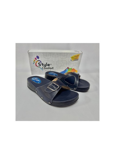 Style Comfort Terlik Anatomik Jel Topuk Destekli Kemik Çıkıntısı Lacivert