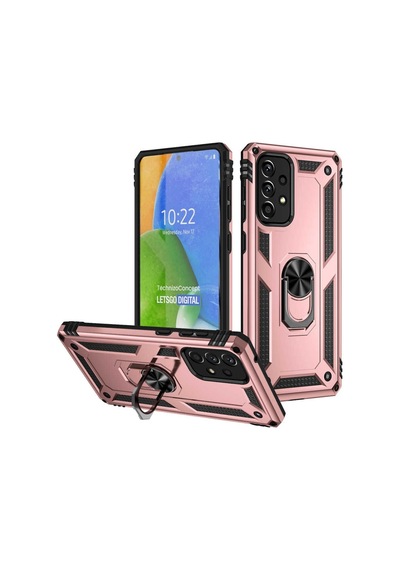 Samsung Uyumlu Galaxy A73 Kılıf Vega Sert Silikon Tank Standlı Yüzüklü M (553978824)