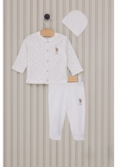 U.S. Polo Assn. U.s. Polo Assn Erkek Bebek Beyaz Takım 5274-45836 Beyaz