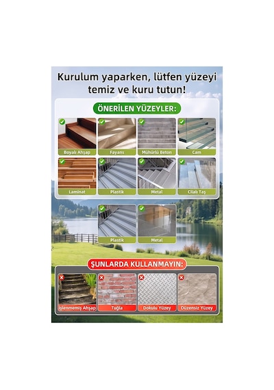 Merdiven Kaydırmaz Bant Sarı Siyah 25mm 1 Adet Mas Güvenlik Uyarı Bandı 5 Metre 2.5 Cm Yapışkanlı Basamak Mermer Beton