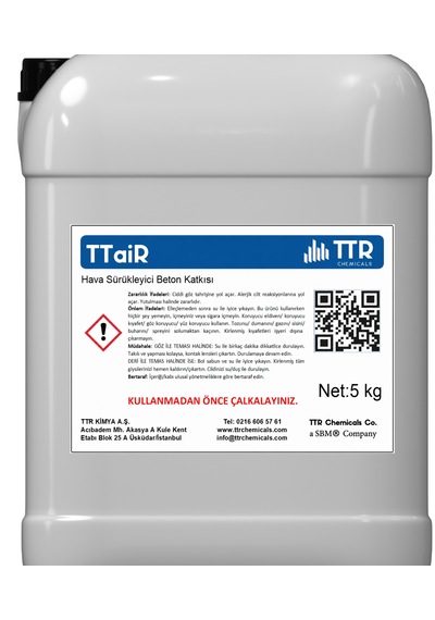 Ttair Hava Sürükleyici Beton Katkısı-5 Kg