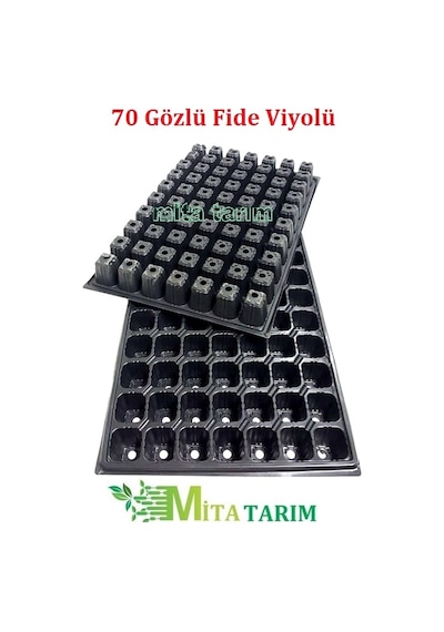 Fide Viyol, 70 Gözlü, 5 Adet Fide Viyolü, Fide Yetiştirme Kabı